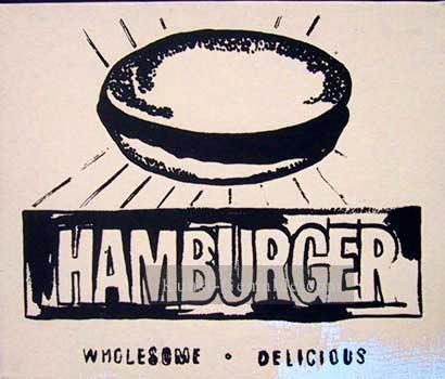 Hamburger beige Andy Warhol Ölgemälde